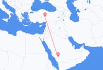 Flüge von Bishah, Saudi-Arabien nach Kayseri, die Türkei
