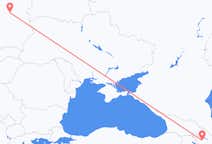 Flyreiser fra Gandsja, til Warszawa