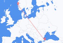 Flights from from Bergen to Istanbul