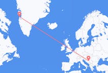 来自波斯尼亚和黑塞哥维那出发地 图兹拉目的地 格陵兰阿西亚特的航班