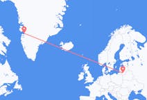 Flüge von Kaunas, Litauen nach Qasigiannguit, Grönland