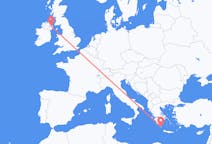 Flights from Kythira, Greece to Belfast, Northern Ireland