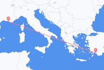 เที่ยวบิน จาก มาร์แซย์, ฝรั่งเศส ไปยัง ดาลาแมน, ตุรกี
