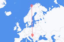 เที่ยวบิน จาก ทูซล่า, บอสเนียและเฮอร์เซโกวีนา ไปยัง Narvik, นอร์เวย์