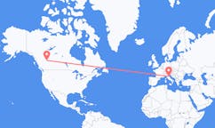 Flyreiser fra Grande Prairie, Canada til Rimini, Italia