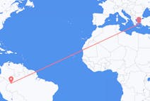 Flights from Leticia, Amazonas, Colombia to Mykonos, Greece