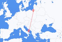 Flights from Szymany, Szczytno County, Poland to Bari, Italy