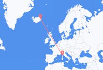 Flyreiser fra Egilsstaðir, Island til Bastia, Frankrike