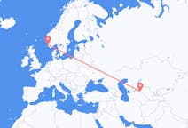 Flyreiser fra Urgench, Usbekistan til Stavanger, Norge