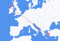 Flights from Kos, Greece to Donegal, Ireland