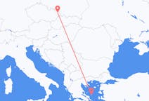 Flyreiser fra Ostrava, Tsjekkia til Skiros, Hellas