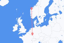 Flights from Sandane, Norway to Saarbrücken, Germany