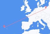 Flights from Horta, Azores, Portugal to Bydgoszcz, Poland