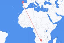 Flyreiser fra Maun, Botswana til Vigo, Spania
