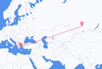 Flights from Athens, Greece to Abakan, Russia