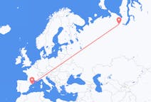Flights from Barcelona, Spain to Salekhard, Russia