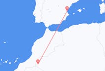 Flyrejser fra Tindouf, Algeriet til Valencia, Spanien