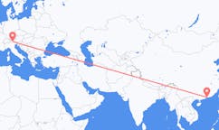 Flyreiser fra Shenzhen, Kina til Bolzano, Italia