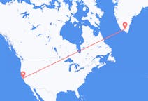 来自美国出发地 聖弗朗西斯科目的地 格陵兰纳萨尔苏克的航班
