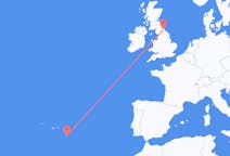 Flights from Santa Maria Island, Portugal to Durham, England, the United Kingdom