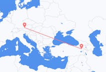 Flyg från Ağrı, Turkiet till Salzburg, Österrike