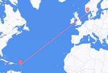 Flights from Antigua to Kristiansand