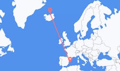 Flyrejser fra Grimsey, Island til Ibiza, Spanien