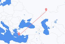 出发地 哈萨克斯坦出发地 烏拉爾目的地 希腊罗得岛的航班