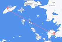 Vluchten van Ikaria naar Bodrum