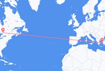 Flyreiser fra North Bay, Canada til Khios, Hellas