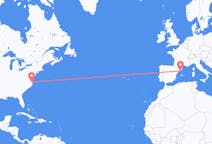 Vluchten van Norfolk, Verenigde Staten naar Barcelona, Spanje