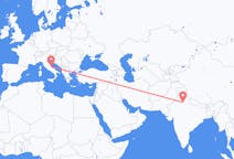 Flyreiser fra New Delhi, India til Pescara, Italia