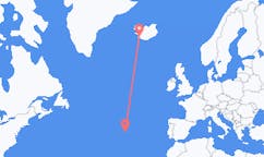 出发地 葡萄牙与 圣克鲁斯达格拉西奥萨 出发目的地 冰岛雷克雅未克的航班