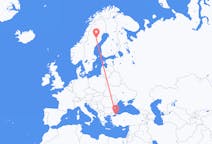 Flyreiser fra Lycksele, Sverige til Istanbul, Tyrkia