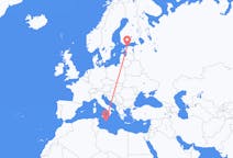 Flights from Tallinn to Valletta