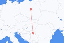Flug frá Łódź, Póllandi til Belgrad, Serbíu