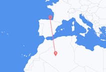 Loty z Adrar w Algierii do Bilbao w Hiszpanii
