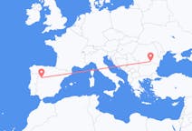 Flyreiser fra Salamanca, til București