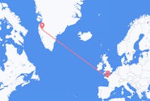 Flyg från Rennes, Frankrike till Kangerlussuaq, Grönland