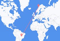 Flights from Goiânia, Brazil to Bodø, Norway