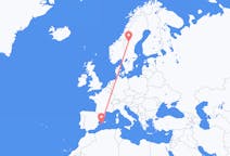 Voli da Östersund, Svezia a Ibiza, Spagna