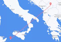 Vols depuis la ville de Pristina vers la ville de Pantelleria