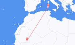 Flyrejser fra Nema til Cagliari