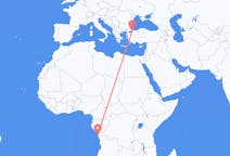 Flyrejser fra Cabinda, Angola til Istanbul, Tyrkiet