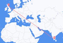 印度出发地 马杜赖飞往印度目的地 爱丁堡的航班