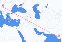 Flyreiser fra Rajkot, India til Beograd, Serbia