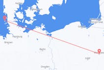 Flights from Warsaw, Poland to Westerland, Germany