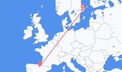 Flyg från Logrono, Spanien till Stockholm, Sverige