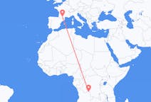 Flyg från Dundo, Angola till Toulouse, Frankrike