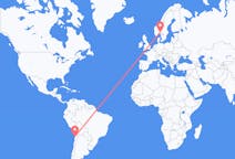 Flyrejser fra Antofagasta, Chile til Oslo, Norge